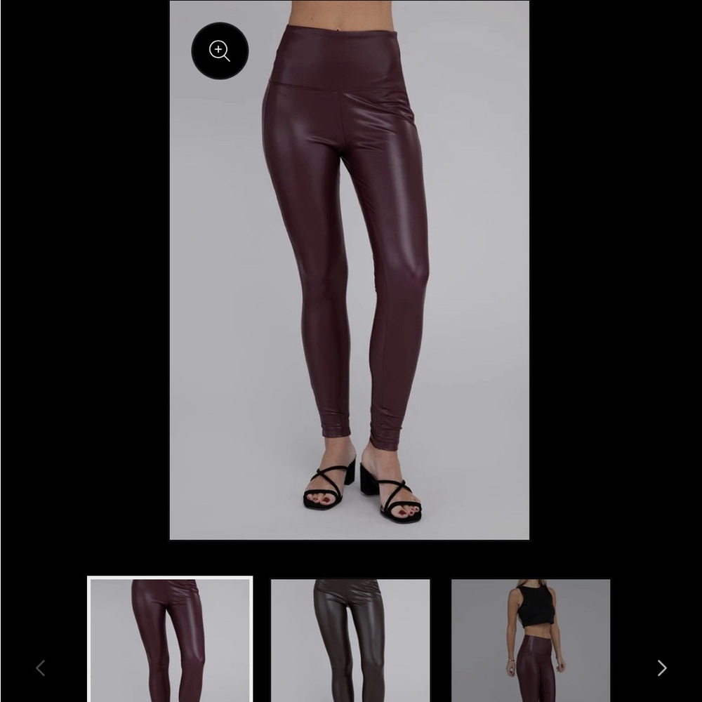 Zenana High rise faux leather Leggings